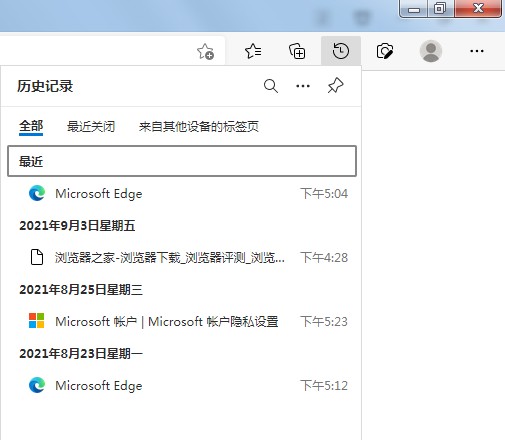 Edge浏览器怎么查看历史记录?查看Edge浏览器历史记录的操作方法