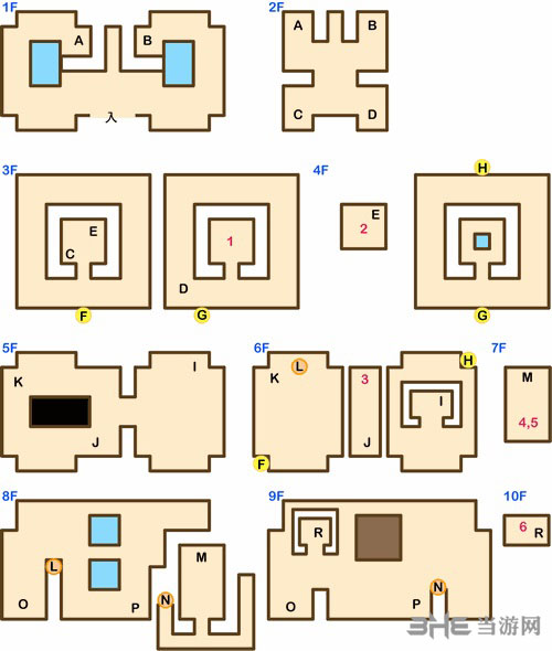 勇者斗恶龙5天空之塔全楼层路线攻略详细分享