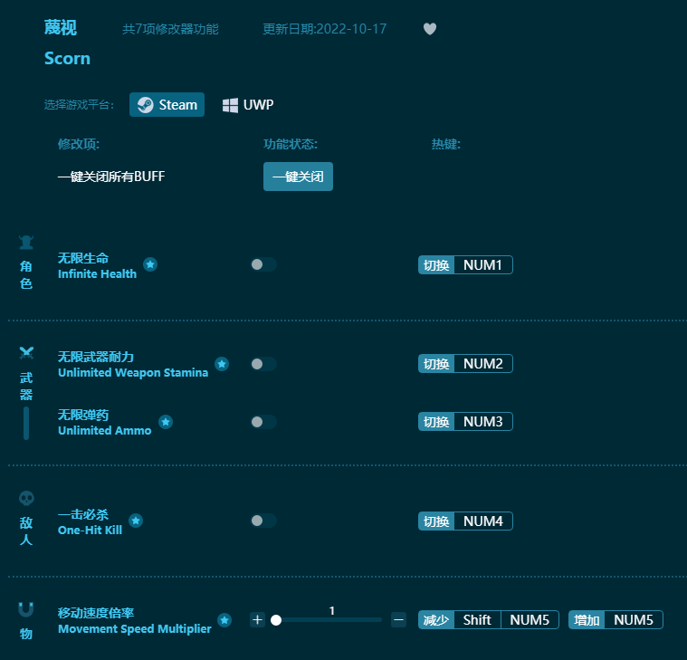 蔑视多功能修改器