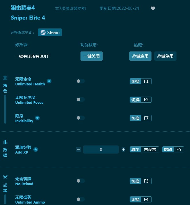 狙击精英4修改器2024最新版下载