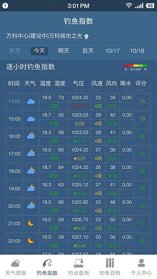 钓鱼天气预报软件