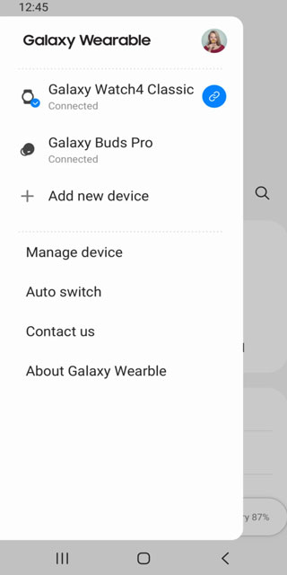 Galaxy Wearable APP