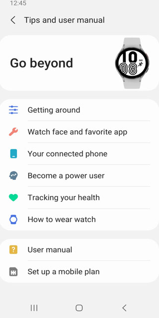 Galaxy Wearable APP