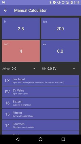 Lightmeter(摄影测光app安卓)