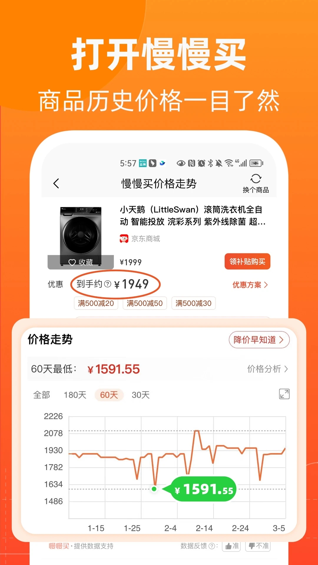 慢慢买比价网APP